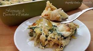 Tagliate le parti troppo rovinate e le parti dei gambi troppo filmanetole. Sformato Di Bietole E Patate Paprika Dolce E Cannella