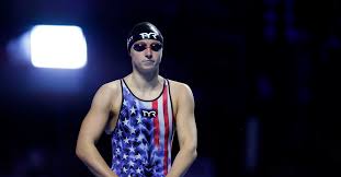 The americans (simone manuel, ledecky, melanie margalis and katie mclaughlin) set a new american record and swam under the existing world record with a time of 7:41.87, yet placed second to the australian team (7:41.50). Katie Ledecky S Historic Dominance In The Olympic Pool Explained Sbnation Com