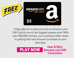 Right now, at amazon, you can get $5 to spend on amazon when you send a $50 amazon gift card to someone via text message. Enter Now To Win A 5 Amazon Gift Card 250 000 Winners Today Only Heavenly Steals