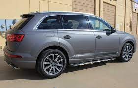 Matte Charcoal Metallic Wrap On Audi Q7 Car Wrap Car Audi Q7