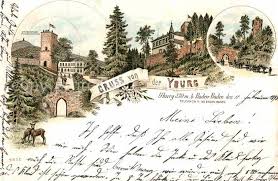 A beauty shop and a barber shop are featured on site. Ak Ansichtskarte Baden Baden Yburg Grossherzg Friedrichsturm Kat Baden Baden Nr Wx98015 Oldthing Ansichtskarten Baden Wurttemberg