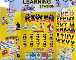 Mermaid Learning Station Diy Template Only Learning Board Etsy In 2020 Learning Stations Homeschool Learning Learning Projects