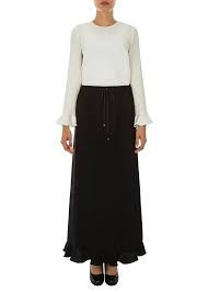 Aker Volanli Siyah Etek N12033062 Siyah Etek Etek Moda Stilleri