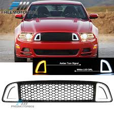 Details About Fits 13 14 Ford Mustang Non Shelby Front Upper Led Grille