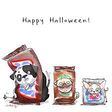Happy Halloweeeeeen Cute Animal Memes Dog Art Pug Love