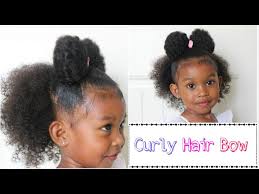 These kids' hairstyles can come together with just a bit of effort. Curly Girl Hair Bow Curly Hair Styles Youtube