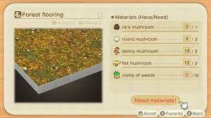Animal Crossing New Horizons Seasonal Mushroom Diy Recipe List Polygon Crafting Recipes Animal Crossing Diy Crafts