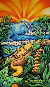 Surf Art Drew Brophy Surf Lifestyle Artist Surf Art Surfboard Art Hawaiian Art