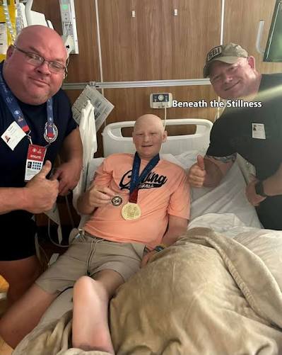 Something amazing happened last night in San Diego, CA. 15-year-old Will  Roberts- who was given a few days to live- climbed out of his bed and sat  in a side chair while