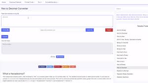 Hex To Decimal Converter Free Online Tools Ascii Online Tools