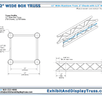 12" Wide Aluminum Truss - Specifications