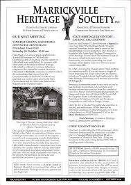 MARRICKVILLE HERITAGE SOCIETYINC.