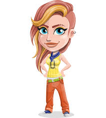 Dance Woman Vector Cartoon Character AKA Melissa