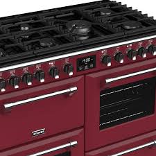 Classy 60cm dual fuel cookers that heat the oven with electric and use 4 precise gas burners. Stoves Richmond Deluxe S1000df 444410937 100cm Chilli Red Dual Fuel Range Cooker Discount Appliance Centre