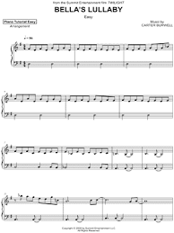 A a g e d g b a b c g a b a g e d g b a b c f g d e g a g a b f. Piano Tutorial Easy Bella S Lullaby Easy Sheet Music Piano Solo In G Major Download Print Sku Mn0191493