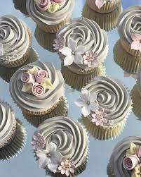 Gray Cupcakes Decorator Frosting Pink Baby Shower Cupcakes Baby Shower Cupcakes