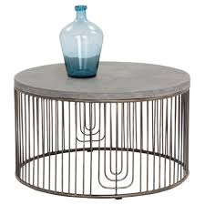 See more ideas about outdoor coffee tables, coffee table, outdoor. Fabien Industrial Loft Round Concrete Antique Silver Cage Coffee Table Outdoor Coffee Tables Stone Coffee Table Coffee Table