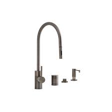 Check spelling or type a new query. Waterstone 5300 4 Amb Parche Kitchen Faucet Single Handle With Pull Out Spray Soap Dispenser Air Gap And Air Switch 5300 4 Amb Snyder Diamond