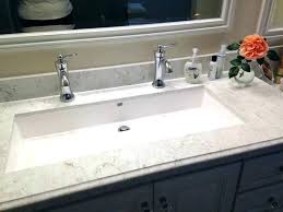This natural stone double sink will complement perfectly our shower gray trendy shower trays (same color and finish) as they are coming from the same quarry and most of the time from the same granite block : Trough Sinks For Bathrooms Trough Sinks For Bathrooms Sinks For Small Spaces Lavatory Sink Trough S Home Depot Bathroom Trough Sink Bathroom Long Bathroom Sink