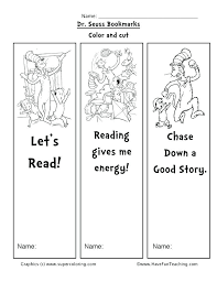 Dr Seuss Day Printable Worksheets Worksheets Have Fun Teaching Bookmarks Worksheet Printa Dr Seuss Activities Dr Seuss Preschool Activities Dr Seuss Printables