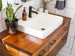 Wooden bathroom sinks come in a wide range of types of wood, each one can be finished and shaped in a number of ways to create a unique look every time. 35 Wooden Bathroom Ideas
