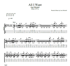 I am on a lonely road and i am traveling traveling, traveling, traveling looking for something, what can it be? All I Want Joni Mitchell Guitar Dulcimer Tabs Chords Sheet Music Lyrics Play Like The Greats Com