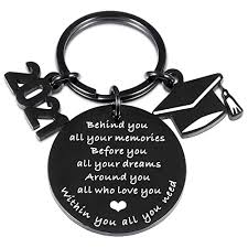 Now that he's a bachelor in the official sense of the word (har har), give your grad his due with a thoughtful. Buy Graduation Gifts For Her Him 2021 High School College Grad Keychain Inspirational Gifts For Seniors Students Class Of 2021 Graduates Women Men Female Male Boys Girls Daughter Son Best Friend Online