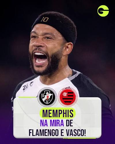 MEMPHIS PODE SEGUIR NO BRASIL! 👀 Dois clubes do Brasil t&ecirc;m interesse na contrata&ccedil;&atilde;o de Memphis Depay, que deixou o Corinthians ap&oacute;s dois anos. O Flamengo surge como potencial interessado na contrata&ccedil;&atilde;o
