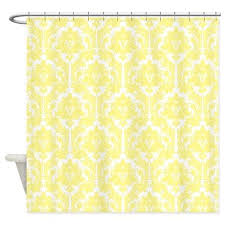 Light Yellow Damask Shower Curtain By Zandiepants Cafepress Yellow Shower Curtains Curtains Fabric Shower Curtains
