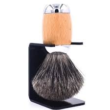How to fix a patchy beard. Badger Hair Shaving Brush And Stand