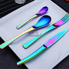 Indiamart > metal finishing & coating services > vapor deposition coatings. 8 Color Options Pvd Coating Camping Stainless Steel Iridescent Flatware Rainbow Cutelry Set Products Made In China China Products Manufacturers Suppliers Exporters Importers On Www Us764 Com