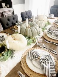 Eight Easy Thanksgiving Table Settings Bower Power Thanksgiving Table Settings Simple Thanksgiving Table Settings Thanksgiving Table Settings Elegant