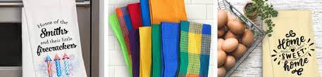 4.7 out of 5 stars. Personalized Kitchen Towels 8 Piece Set Made In Usa 100 Cotton