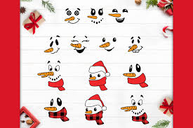 Download Snowman Face Svg Bundle Graphic By Babygnom Creative Fabrica