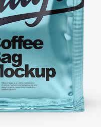 Download Metallic Coffee Bag With Zipper Mockup In Bag Sack Mockups On Yellow Images Object Mockups PSD Mockup Templates