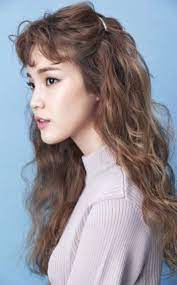 Trendy Hair Styles Korean Long Bangs 25 Ideas Asian Brown Hair Curly Hair Styles Long Hair Styles