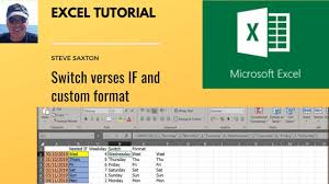 Should I Use The Switch Function Or The If Function Or Just Format For E In 2020 Excel Tutorials Excel Switch