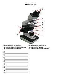 Microscope Quiz Worksheet Microscopic Worksheets This Or That Questions