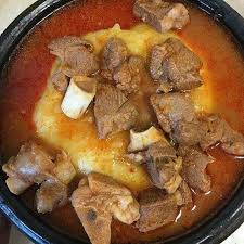 As it needs to be vigorously stirred. Fufu With Light Soup Ghanaian Food African Food Light Soups