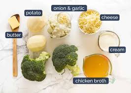 How to make broccoli cheese soup: Broccoli Soup Thick Creamy Recipetin Eats
