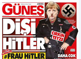 Turkish newspaper depicts Angela Merkel as Hitler amid diplomatic crisis |  The Independent | The Independent