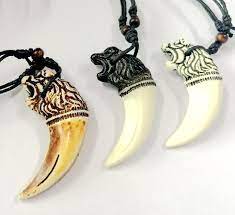 3 Necklace Tibetan Imitation Carved Lion Tooth Style Jewelry Joyas Artesanales Joyas Artesanal