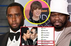 50 Cent Reveals List of Rappers Who Slept With Diddy….Justin Bieber also appeared