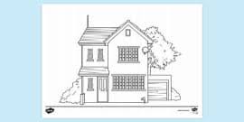 Thomas the tank engine games, simple drawing sheet for kids, good drawings for kids, mcdonalds coloring pages, mansion coloring pages, catshark colouring pages, coloring book naruto shippuden, big house pictures color pages. Free House Furniture Colouring Page Primary School Twinkl