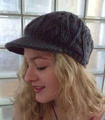 Knitting Pattern Visor Cap Knit Pattern For Men And Women Etsy Visor Beanie Knitted Hats Beanie Hat Pattern