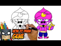 New hairstyle and some piercings, bibi's ready to party (☆▽☆). How To Draw Brawl Stars Gene Step By Step Tutorial Myhobbyclass Com