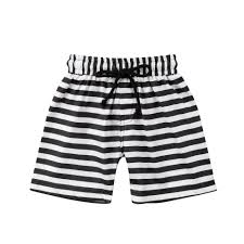 Black And White Striped Shorts Black White Striped Shorts Boys Stripe Shorts Striped Swimwear Boys Stripes