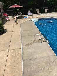 Then spray acidic concrete stain (of a different color) on the pool deck. How To Properly Stain Your Concrete Patio The Washington Post