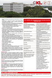 Most popular site for government jobs, gazzatte, job applications & job alerts. About Kl About Us Vision Mission Inception Brief History Leadership Governance Leadership Former Leadership Administration Board Of Management Academic Council Administartive Bodies Iqac Planning Development Hallmark Points