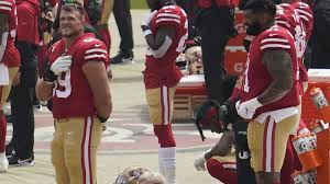 In response to kaepernick, the nfl changed its anthem policy in 2018 to require that all team and league. Several Nfl Players Kneel During National Anthem Colin Kaepernick Calls League S Social Justice Initiatives Propoganda As Season Begins Abc7 Los Angeles
